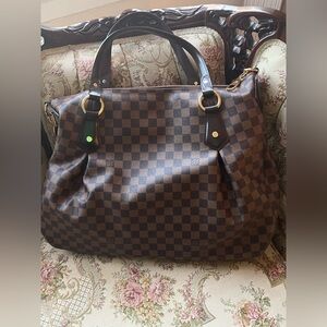 Louis Vuitton Evora GM Damier Ebene Brown Tote Bag